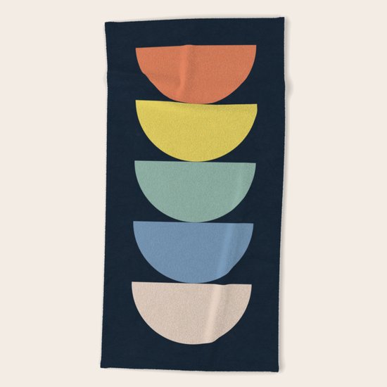 Abstract Flower Palettes Beach Towel