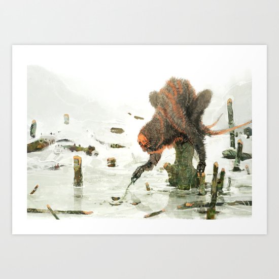 Neige au Printemps Art Print