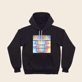 White Rainbow Dragon Abstract Design Hoody