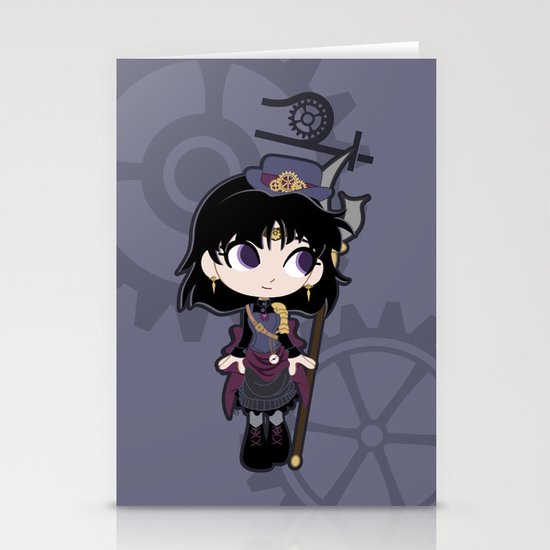 Steampunk Sailor Saturn - Sailor Moon Stationery Cards