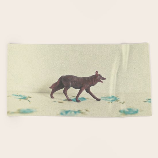 Wandering Wolf Beach Towel