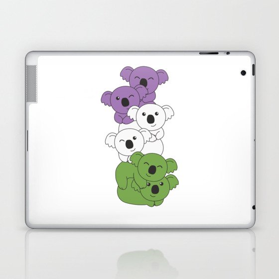 Genderqueer Flag Koala Pride Lgbtq Cute Koalas Laptop & iPad Skin