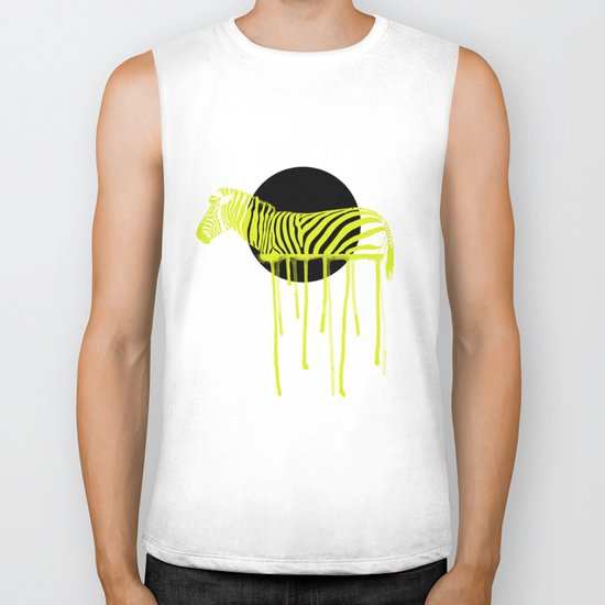 Zebra Biker Tank