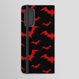 Halloween Bats Black & Red Android Wallet Case