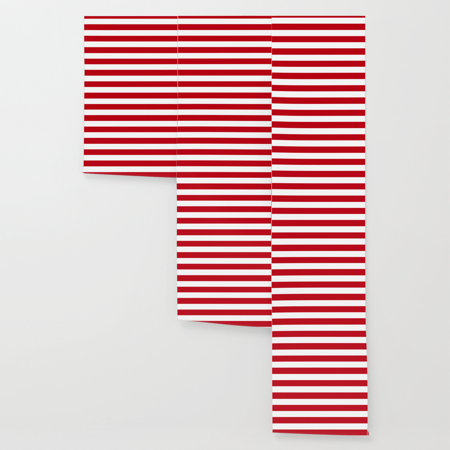 Harvard Crimson Solid Color White Stripes Pattern Wallpaper By
