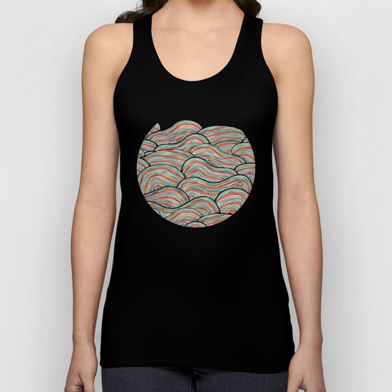 Summer Sea Waves Unisex Tank Top