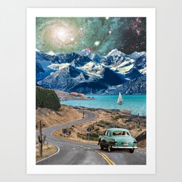 Cosmic Road Trip Art Print