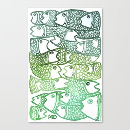 peixinho verde Canvas Print