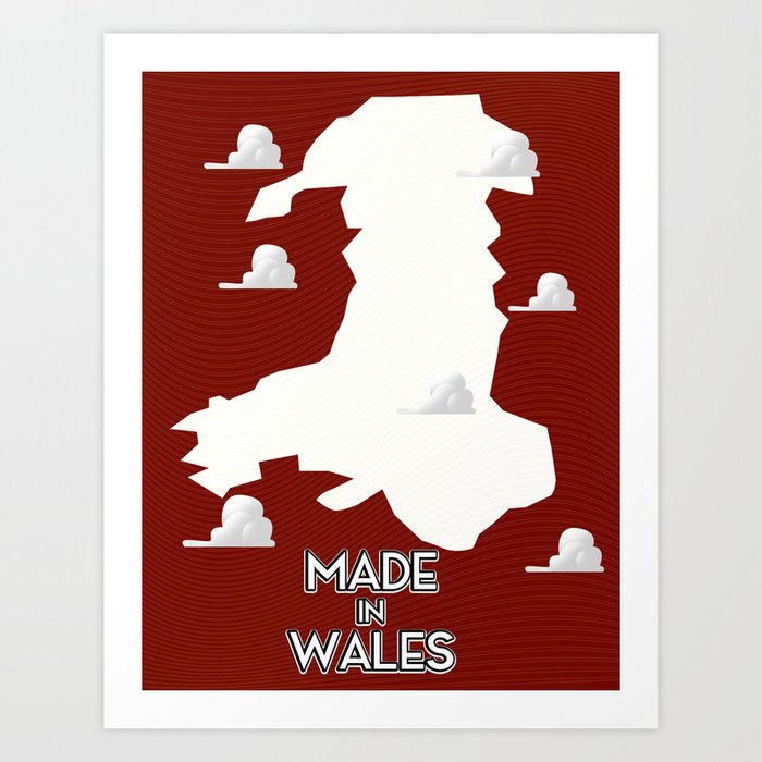Made in Wales Art Print