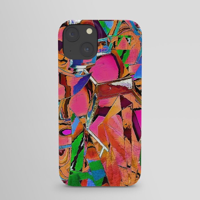 Metamorphing afterglow abstract iPhone Case