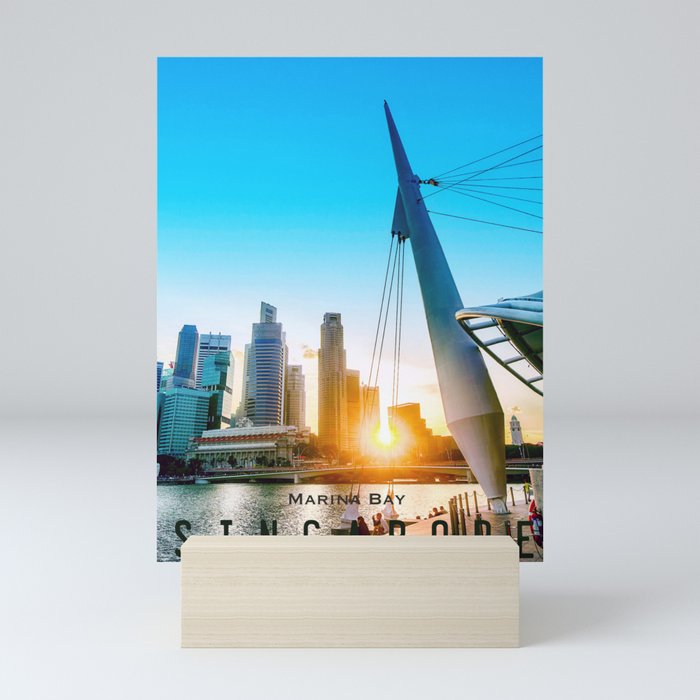 Singapore, Marina Bay Mini Art Print