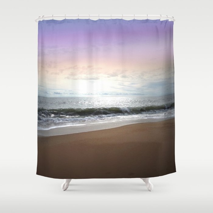 Light Pastel Seascape Shower Curtain By Jenartanddesign Society6