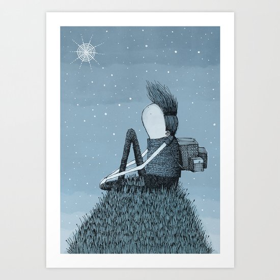 'Hill' Art Print