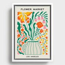 Flower Market 05: Los Angeles Framed Canvas