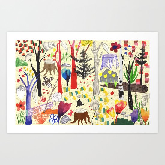 Magic Wood Art Print By Sandra Dieckmann Society6