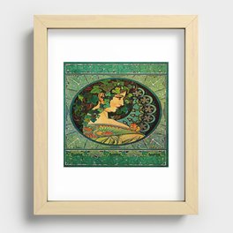 Alphonse Mucha Ivy (1860 – 1939) Recessed Framed Print