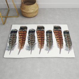 Grouse Feathers Rug