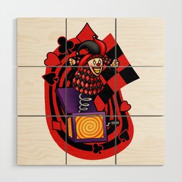 Jester Jack in the Box Wood Wall Art