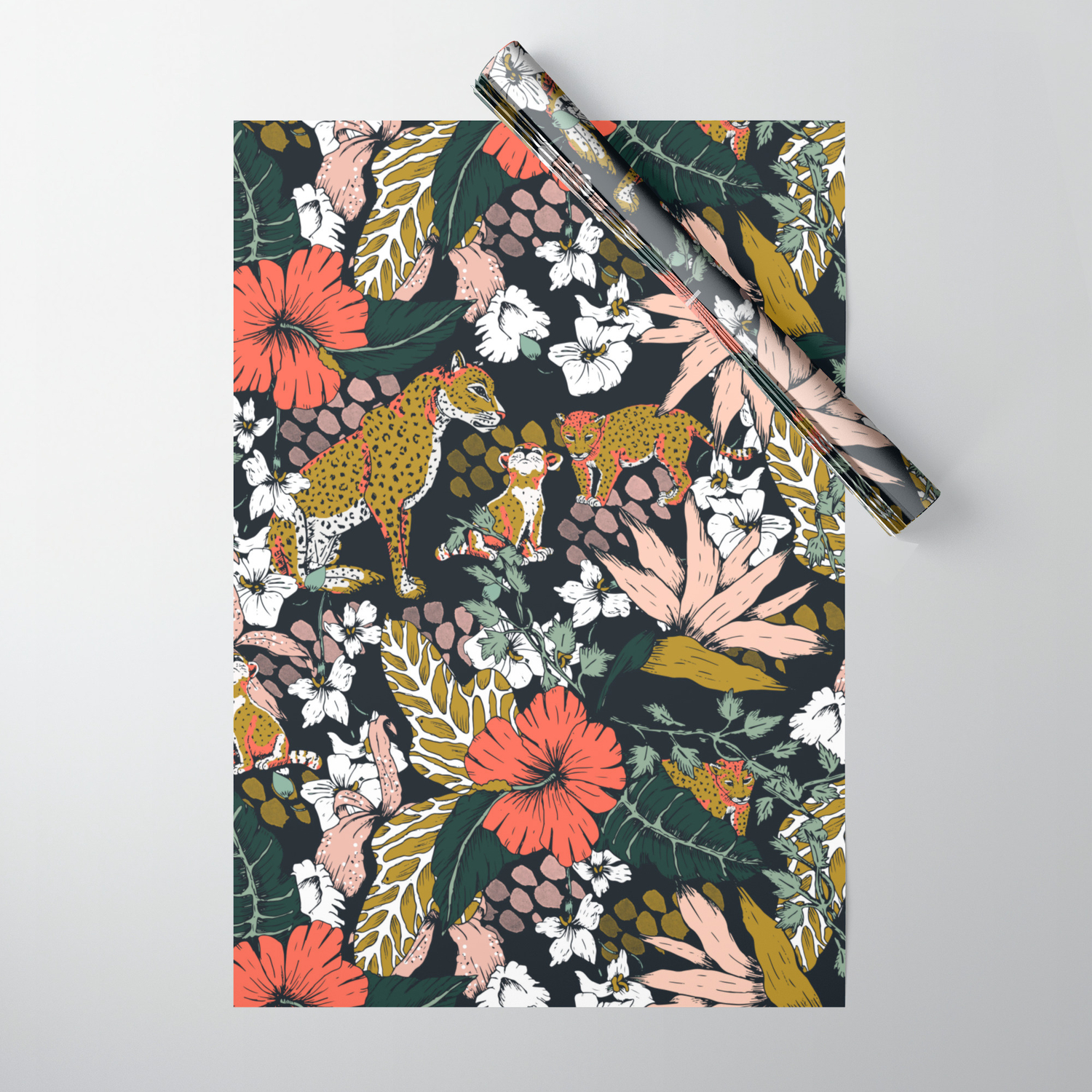 jungle wrapping paper