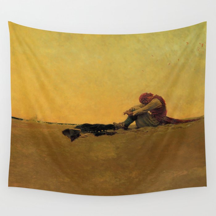 “Marooned” Pirate Art by Howard Pyle Wall Tapestry