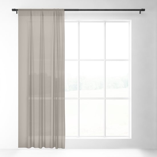 Greige Sheer Curtain By Sharonmau Society6