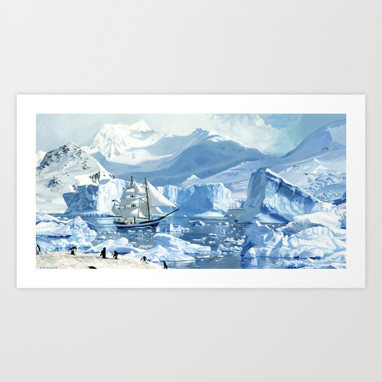Antarctica Art Print