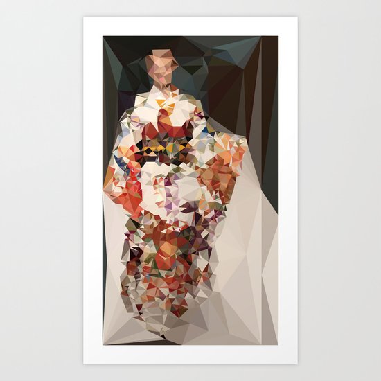 polygonal kimono impress Art Print