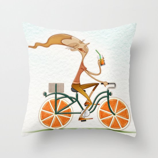 Orange Throw Pillow