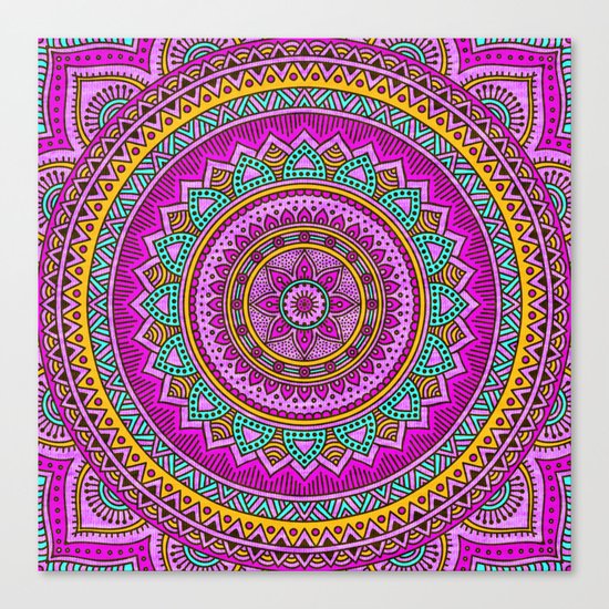 Hippie mandala 94 Canvas Print