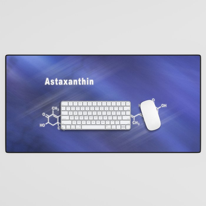 Astaxanthin keto-carotenoid, Structural chemical formula Desk Mat