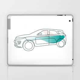 Car Minimal Line Art Laptop Skin
