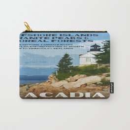 Vintage poster - Acadia National Park Carry-All Pouch