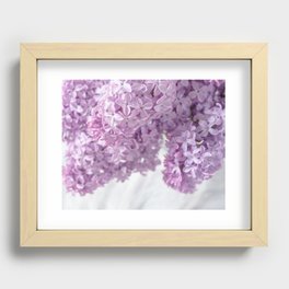 Spring Lilacs 1 - Purple Lilac Flowers Photo Recessed Framed Print