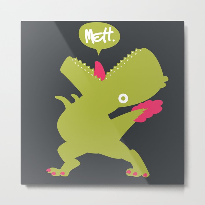 Mettosaurus Rex Metal Print