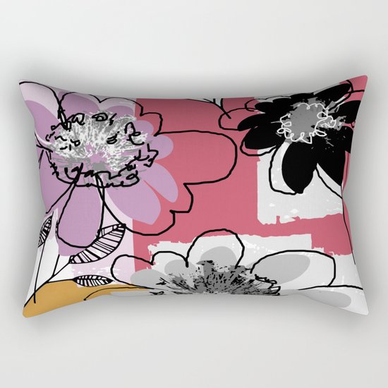flower patch Rectangular Pillow