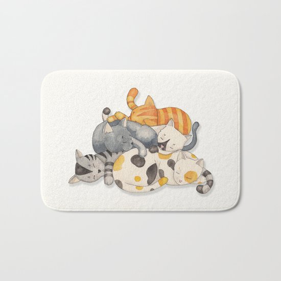 Cat Nap (Siesta Time) Bath Mat
