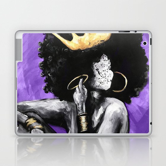 Naturally Queen VI PURPLE Laptop & iPad Skin