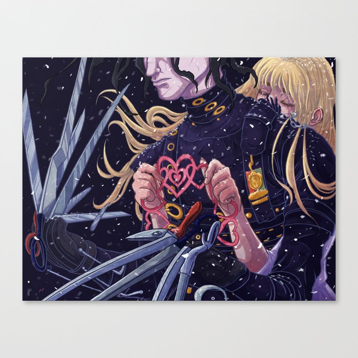 Poor Edward Edward Scissorhands Illustration Canvas Print By