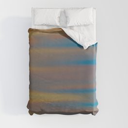 Yellow To Blue Gradient Duvet Cover