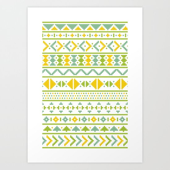 Christmas Jumper Pattern Art Print