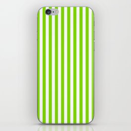 St. Patrick's Day Simple Green Vertical Stripes Collection iPhone Skin
