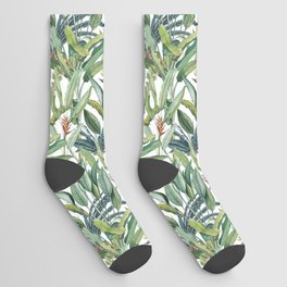 Green Tropical Jungle Socks