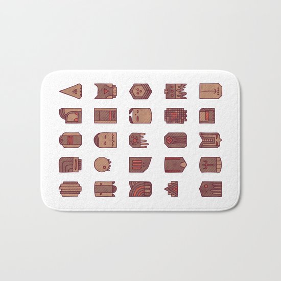 Masks and stuff, but without the stuff Bath Mat