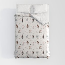 Game of cats Comforter