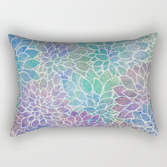 Floral Abstract 9 Rectangular Pillow