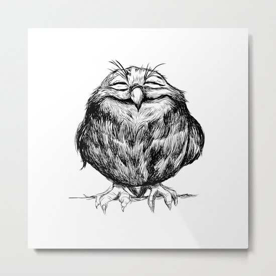 Owl Ball Metal Print