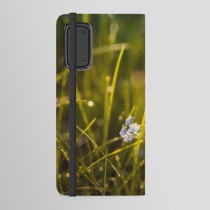 Blue Flowers in the Morning  Android Wallet Case