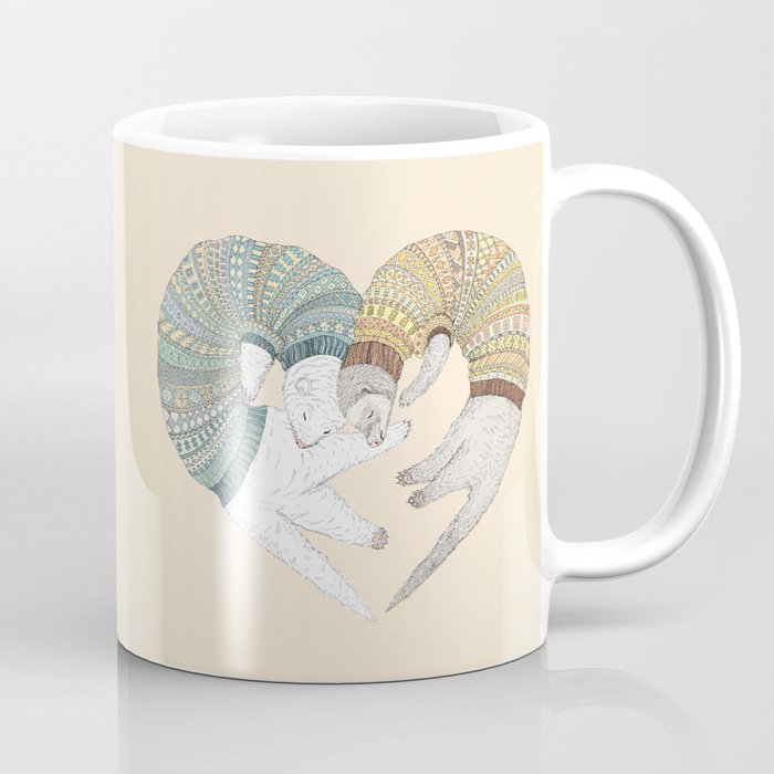 Ferret Sleep Love Coffee Mug