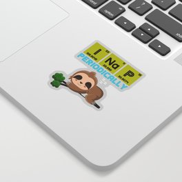 Funny Chemist Sloth Sticker | Sloth, Physics, Space, Cute, Chemistry, Biology, Math, Nerd, School, Funny 