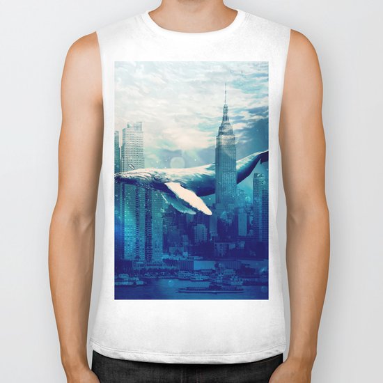 Blue Whale in NYC Biker Tank